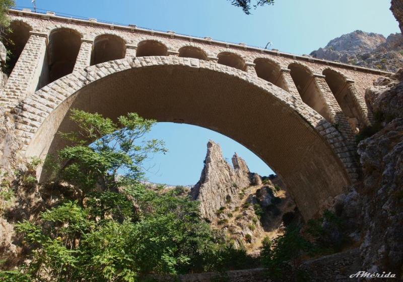 Viaducto de los Albervones, puente del tren el Chorro